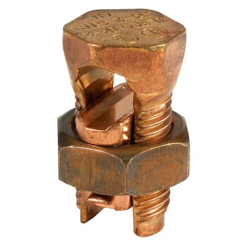 Ilsco IK-350 Split Bolt - Copper, Solid, 35 kV, Copper