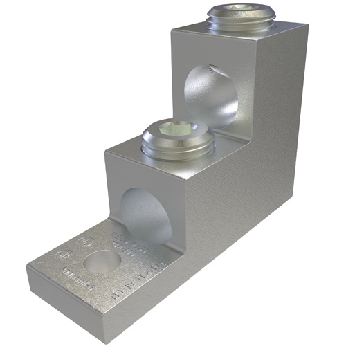 Ilsco PB2-300 Panelboard Lug - Aluminum, 300-6 AWG, Stranded, 35 kV, 5/16", Silver
