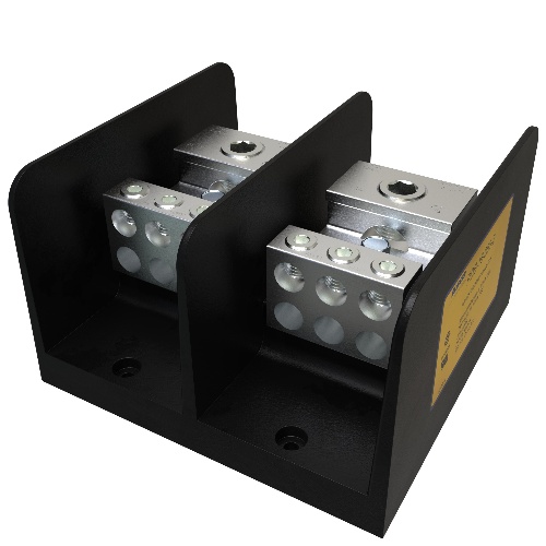 Ilsco PDB-16-350-2 Power Distribution Block - Aluminum, 350-6 AWG, Solid, 600 V, 1/4", 310 Amp