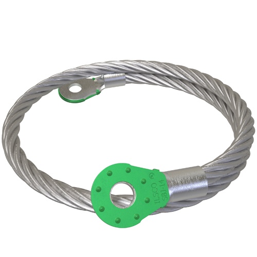 Ilsco SBJ-14-18 Bonding Jumper - Copper, Flex, 1/4", 6 AWG