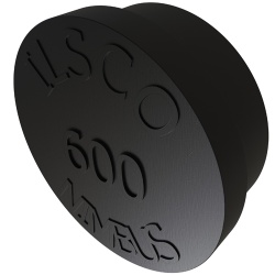 Ilsco SCREWCAP-600 Screw Cap - PVC, Black