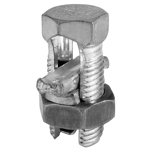 Ilsco SK-1/0 Split Bolt - Copper, 1/0-8 AWG, Solid, 35 kV, Silver