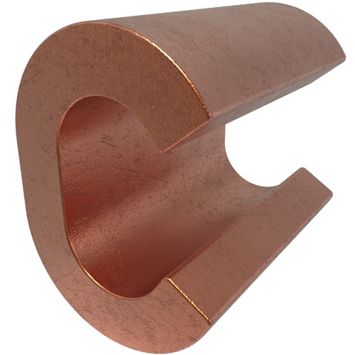 Ilsco ULT-2-Z Connector - Copper, 8 AWG, Solid, 35 kV, Copper