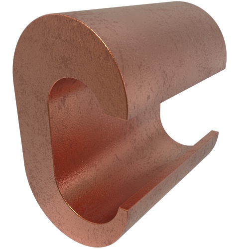 Ilsco ULT-4-Z Connector - Copper, 4-6 AWG, Solid, 35 kV, Copper