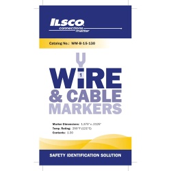 Ilsco WM-B-15-130 Wire Marker Book - Vinyl Cloth