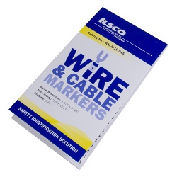 Ilsco WM-B-15-AZ Wire Marker Book - Vinyl Cloth