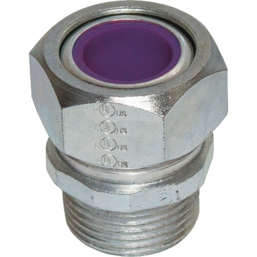 Killark CG3750S - Industrial Location 1/2" Steel Cord Grip, 0.375 - 0.5" Cable Range