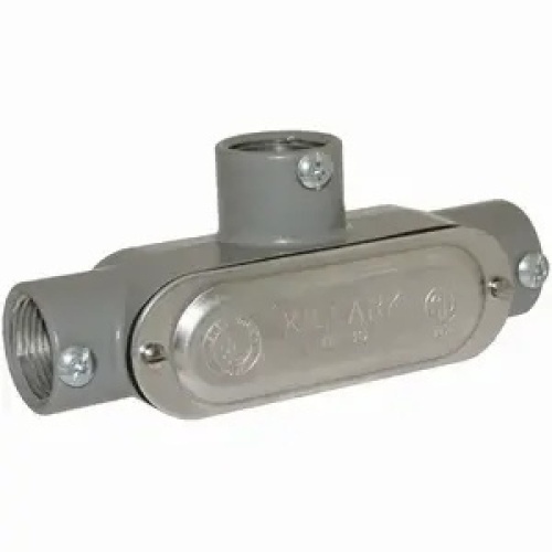 Killark COT-1CG Industrial Location Conduit Body - 1/2", Aluminum, Powder Epoxy Paint