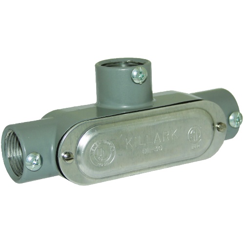 Killark COT-2 Industrial Location Conduit Body - 3/4", Aluminum, Powder Epoxy Paint