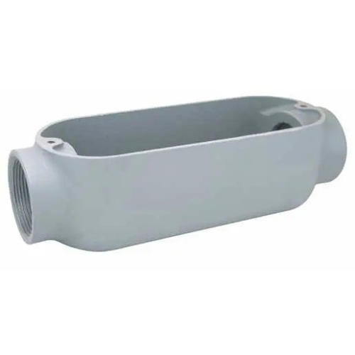 Killark EAC-7 Industrial Location Conduit Body - 2-1/2", Aluminum, Powder Epoxy Paint