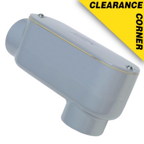 Killark EALB-9CG Industrial Location Conduit Body - 3-1/2", Aluminum, Powder Epoxy Paint