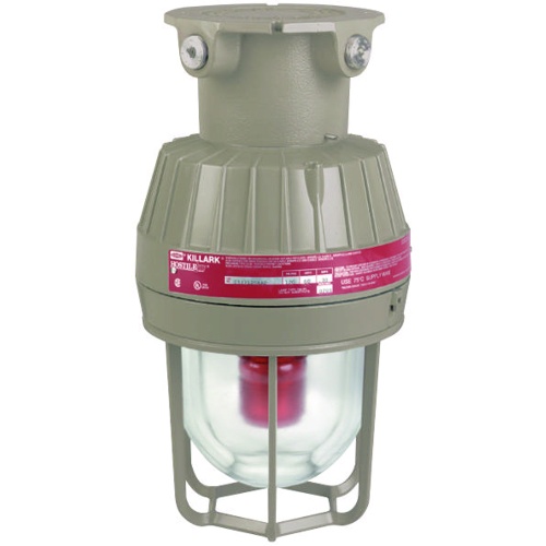 Killark ESXR120AX2G - 120V Red Strobe, 3/4" Ceiling Mount with Guard