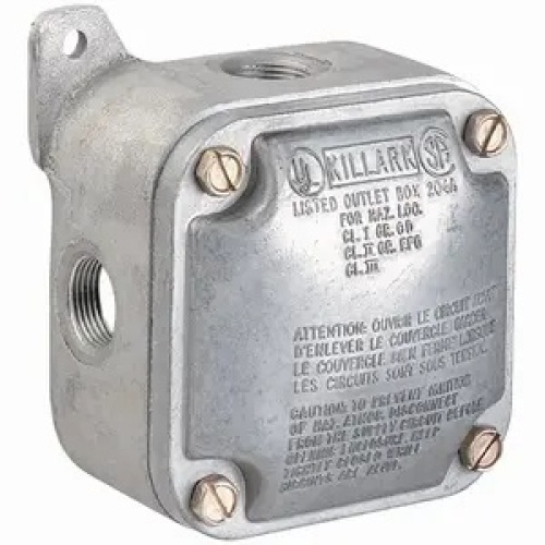Killark JALX-10 Hazardous Location Outlet Body - 1/2", Aluminum, Natural