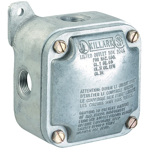 Killark JALX-4 Hazardous Location Outlet Body - 1-1/4", Aluminum, Natural