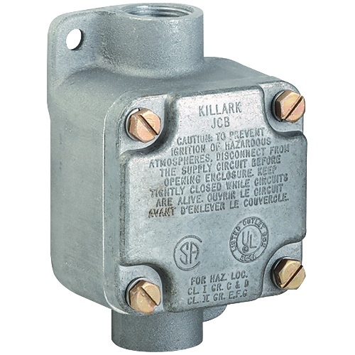 Killark JLC-1 Hazardous Location Outlet Body - 1/2", Aluminum, Natural
