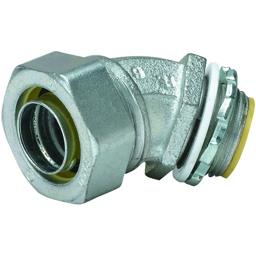 Killark K07591 Industrial Location Liquid Tight Connector - 3/4", Steel, Zinc Plated
