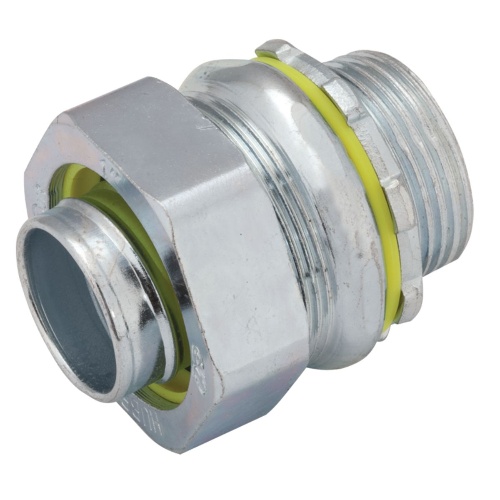Killark K150 Industrial Location Liquid Tight Connector - 1-1/2", Steel, Zinc Plated