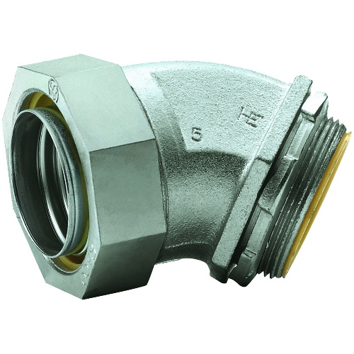 Killark K20041 Industrial Location Liquid Tight Connector - 2", Iron, Malleable, Zinc Plated