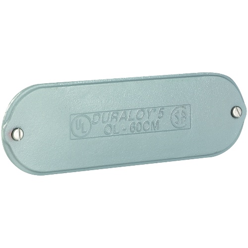 Killark OL-30CM Industrial Location Conduit Body Cover - 1", Iron, Powder Epoxy Paint