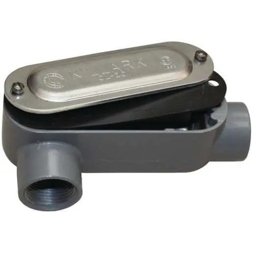 Killark OLR-7CG-S Industrial Location Conduit Body - 2-1/2", Aluminum, Powder Epoxy Paint