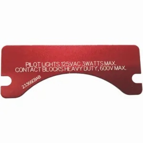 Killark XCSNP-SLOW-OFF-FST - XCS/FXCS Series 3 Position Switch Nameplate "SLOW OFF FAST"