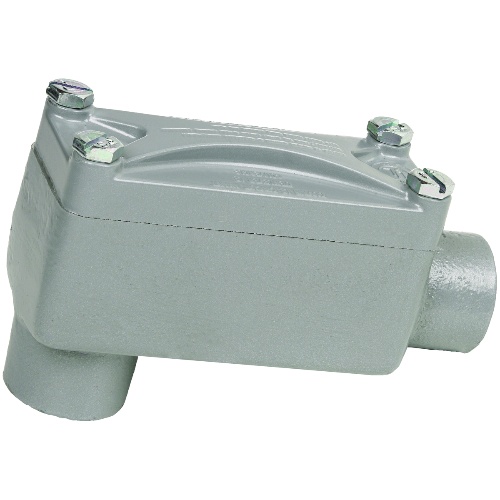 Killark XLB-1 Hazardous Location Conduit Body - 1/2", Aluminum, Powder Epoxy Paint