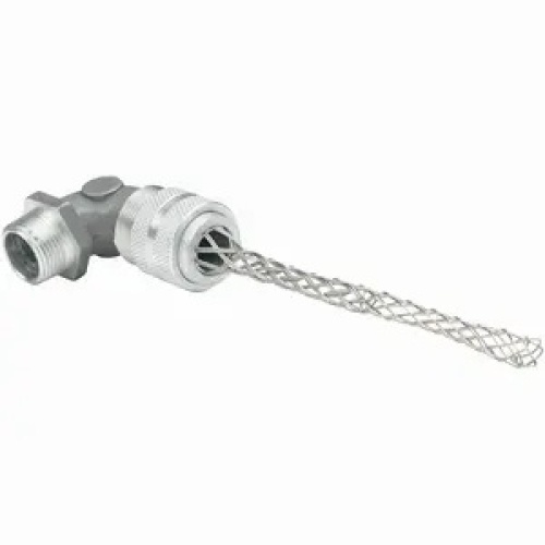 Killark ZN209-MG - Industrial Location 3/4" 90º Cord Connector w/ Mesh Grip, 0.5 - 0.625" Cable Range
