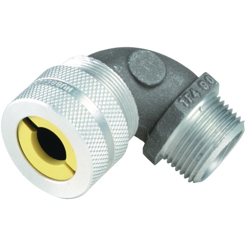 Killark ZN414-EX - Hazardous Location 1-1/4" 90º Cord Connector, 1.125 - 1.25" Cable Range