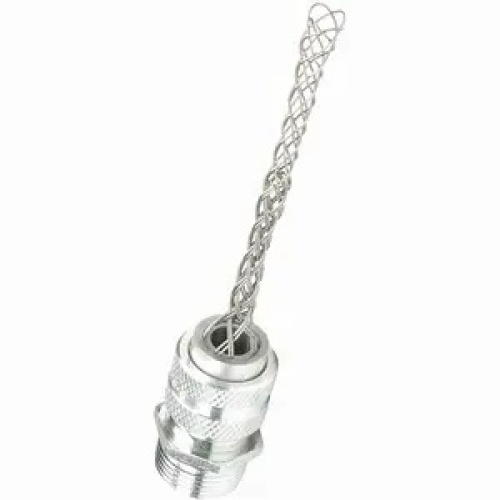 Killark ZS110-MG - Industrial Location 1/2" Straight Cord Connector w/ Mesh Grip, 0.625 - 0.75" Cable Range
