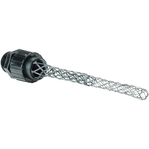 Killark ZS309CR-EX-MG - Hazardous Location 1" Straight Cord Connector w/ Mesh Grip, 0.5 - 0.625" Cable Range