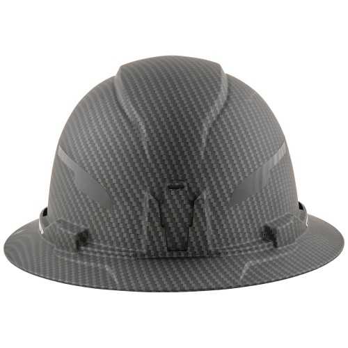 Klein 60345 Hard Hat, Premium KARBN® Pattern, Non-Vented Full Brim, Class E