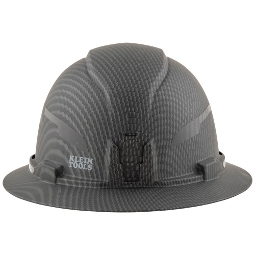 Klein 60345 Hard Hat, Premium KARBN® Pattern, Non-Vented Full Brim, Class E