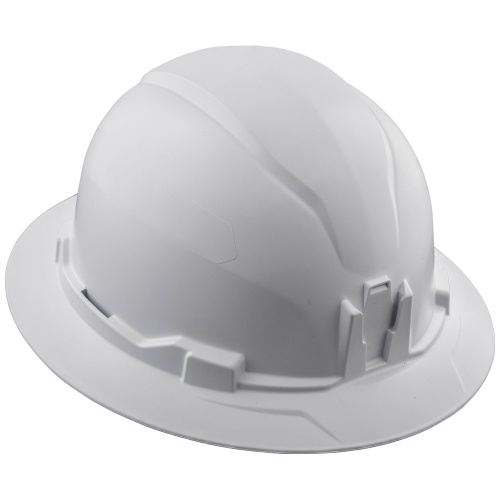 Klein 60400 Hard Hat, Non-Vented, Full Brim Style, White