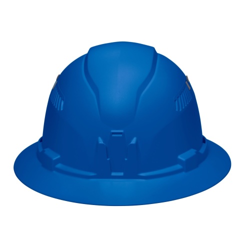 Klein 60871BR Hard Hat, Vented, Full Brim Style, Blue