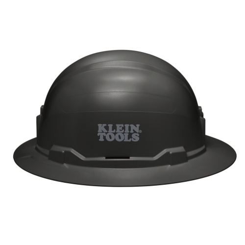 Klein 60960 Hard Hat, Non-Vented, Full Brim Style, Black