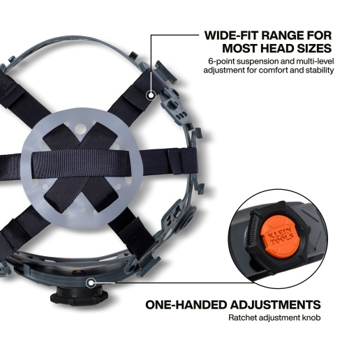 Klein KHH6SPN2 KARBN® Hard Hat 6-Point Suspension Replacement