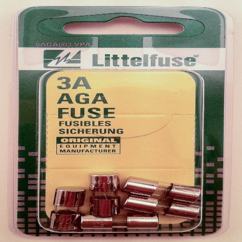 Littelfuse 0301001.M Glass Fuse - 1 Amp, 32 VAC/32 VDC