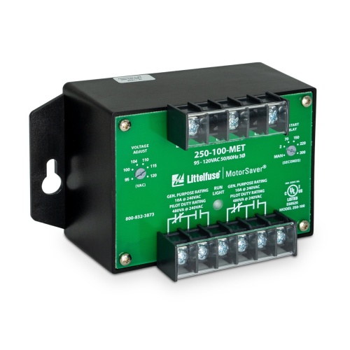 Littelfuse 250-100-MET Voltage Monitoring - 95-120 Volt, Double Throw, Double Pole