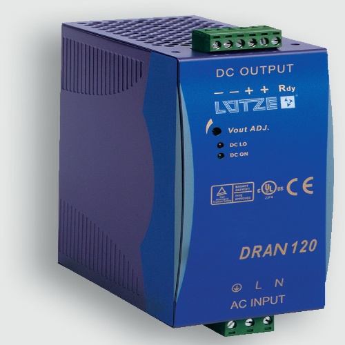 Lutze 722770 DRAN120-12B Power Supply 10A, 12V, 120W One Phase