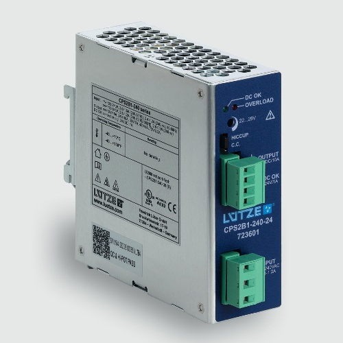 Lutze 723601 CPS2B1-240-24 Power Supply 10A, 24V, 240W One Phase