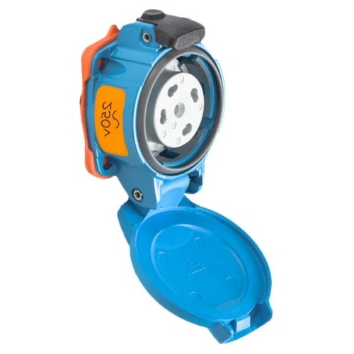 Meltric 09-N4072 Standard Duty PN20 Receptacle 250 VAC 20A Blue Metal