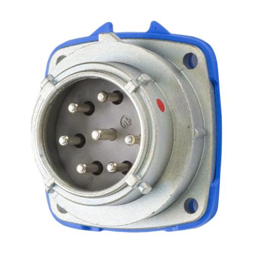 Meltric 07-P8061 Multipin PN7c Inlet 480 VAC 15A Metal Metal