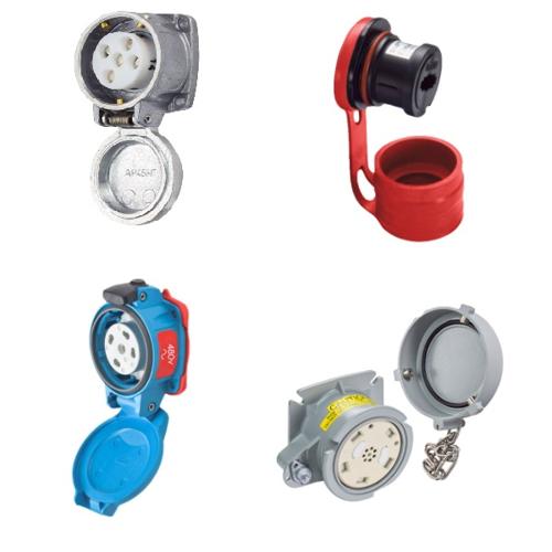 Meltric 17-64191-P2 Dn20C Receptacle Metal Blue Size .5 Ip 54/55 19P+G 15A 480 Vac/130 Vdc 60 Hz Spare Position