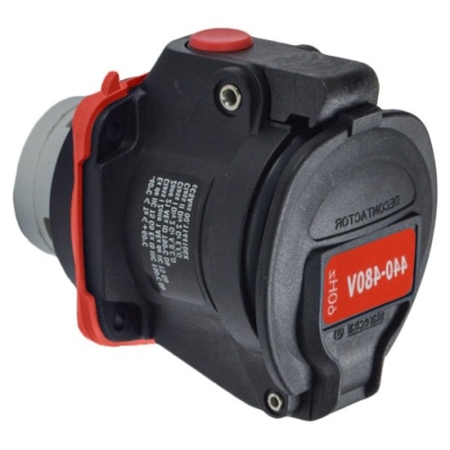 Meltric 22-14125-K16-R Hazardous Location Receptacle - 120 VAC, 20 Amp, Poly