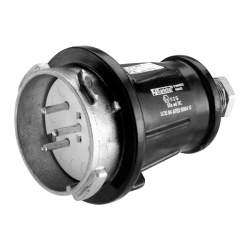 Meltric 2671017 DX2 PLUG METAL BLACK SIZE 0 IP 65 3P+N+G 200 A 440 VAC 60 Hz M63 1.42-1.89"