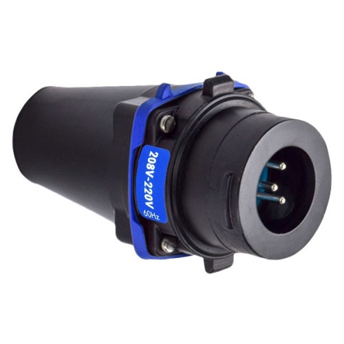 Meltric 28-11167-34 DXA1 PLUG METAL BLACK SIZE 2 IP 66/67 3P+N+G 20 A 208 VAC 60 Hz 3/4" NPT