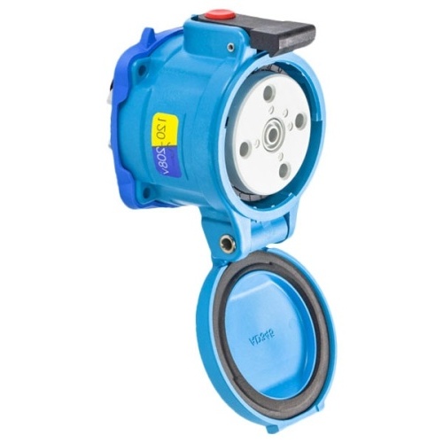 Meltric 31-14237-K16 Standard Duty DR30 Receptacle 120/208 VAC 30A Blue Poly