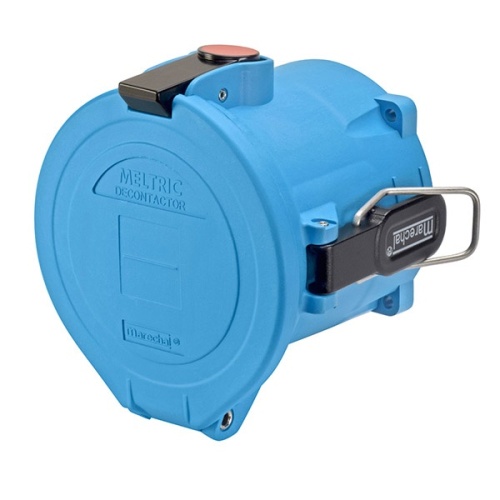 Meltric 33-94043-824-NC Switch-Rated DS100 Receptacle 480 VAC 100A Blue Poly