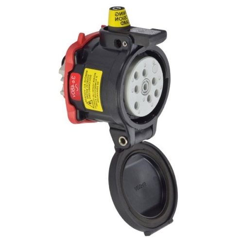 Meltric 35-34043-974-HAZ Hazardous Location Receptacle - 480 VAC, 30 Amp, Poly