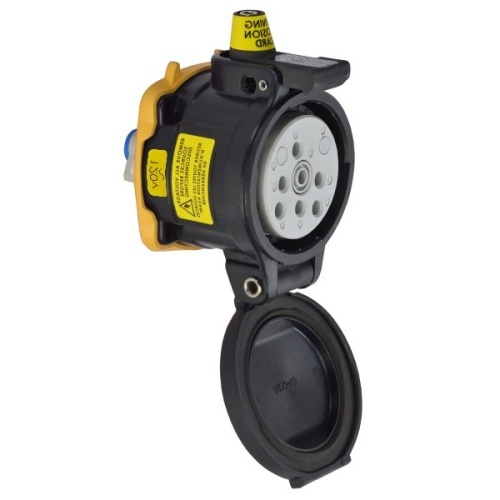 Meltric 35-34165-974-HAZ Hazardous Location DS30 Receptacle 120 VAC 30A Blue Poly